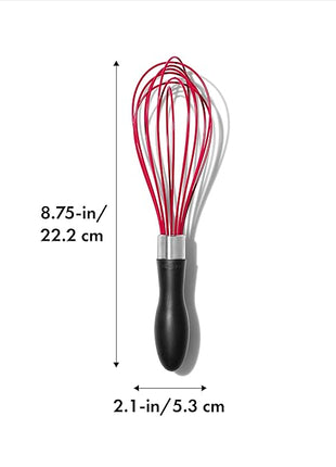 OXO Good Grips 9-Inch Silicone Whisk - Red