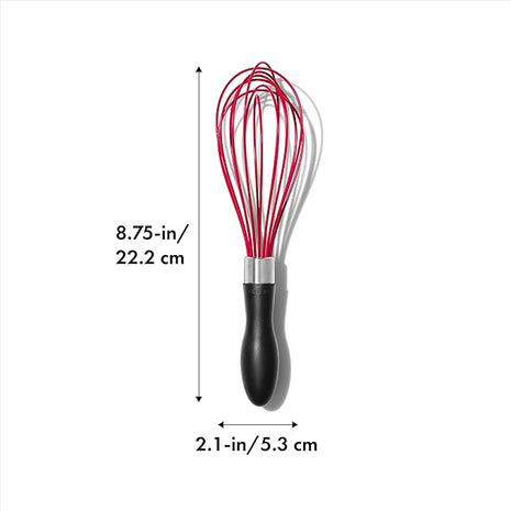 OXO Good Grips 9-Inch Silicone Whisk - Red