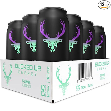 Bucked Up Energy Drink 300mg (Pump N Grind) (12 CT)
