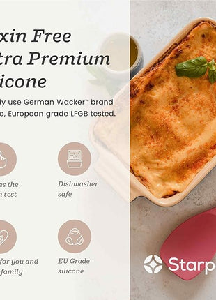 Starpack 'The All Rounder' XL Premium Silicone Spoonula Spatula - Silicone Spatula Spoon Heat Resistant to 600°F - Best Silicone Spoonulas - Rubber Spoon Spatula - Kitchen Spoon Spatula for Cooking