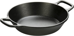 Lodge 8 Inch Pre-Seasoned Cast Iron Skillet - Dual Assist Handles - Use in the Oven, on the Stove, on the Grill, or Over a Campfire - Black