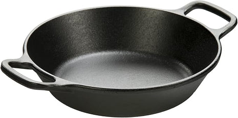 Lodge 8 Inch Pre-Seasoned Cast Iron Skillet - Dual Assist Handles - Use in the Oven, on the Stove, on the Grill, or Over a Campfire - Black
