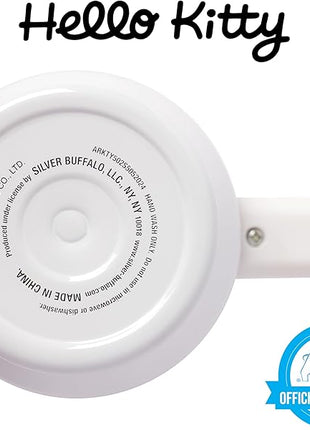 Silver Buffalo Sanrio Hello Kitty Name and Hearts Stainless Steel Tumbler with Handle and Straw, Fits in Standard Cup Holder, 40 Ounces