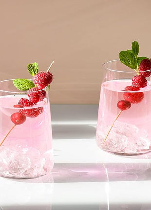 Krosno Water Glasses, 16.5 oz, Set of 12, Infinity Collection, Lead-Free Premium Crystalline Glassware, Everyday Drinking Glasses, Dishwasher Safe, Made in Europe