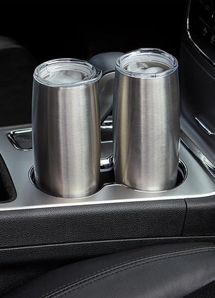 SNOWFOX Premium Vacuum Insulated Stainless Steel Beer Glass With Lid, Home Bar Accessories, Elegant Bartending, Lightweight Pint Glasses, Sleek Drinkware, Frosty Beverages Stay Cold, 23.9oz,Black/Gold