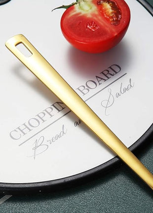 Gold Ladle, Berglander Stainless Steel Kitchen Ladle With Titainium Gold Plating, Soup Ladle, Cooking Ladle, Metal Soup Spoon For Cooking, Dishwasher Safe, Easy to Clean