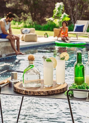 Everyday Drinking Glasses Set of 8 Drinkware Hurricane Glasses, Kitchen Glasses for Cocktail, Iced Coffee, Beer, Ice Tea, Wine, Whiskey, Water, 4 Tall Glass Cups & 4 Short Dof Drinking