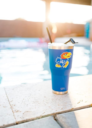 Simple Modern Officially Licensed Collegiate Memphis Tigers Tumbler with Straw and Flip Lid | Insulated Stainless Steel 30oz Thermos | Cruiser Collection | University of Memphis