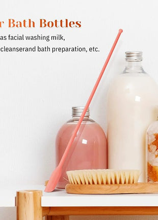 Boao 6 Pieces Mini Spatula, Multicolor Makeup Small Tiny Spatula for Cosmetics and Kitchen Jar Food Bottle, 3 Sizes(Pastel Colors)