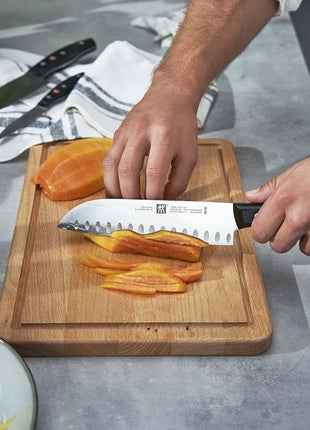 ZWILLING TWIN Signature 7-inch Hollow Edge Santoku Knife