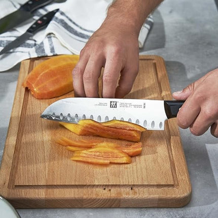 ZWILLING TWIN Signature 7-inch Hollow Edge Santoku Knife