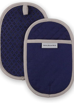 KitchenAid Asteroid Pot Holder 2-Pack Set, Cobalt Blue, 6.5"x10"