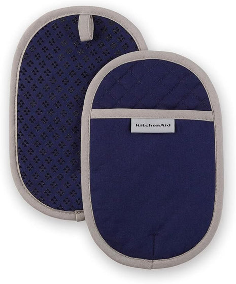 KitchenAid Asteroid Pot Holder 2-Pack Set, Cobalt Blue, 6.5"x10"