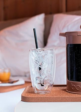 Bodum 15oz Pavina Double Wall High-Heat Borosilicate Glass, Set of 2, Clear