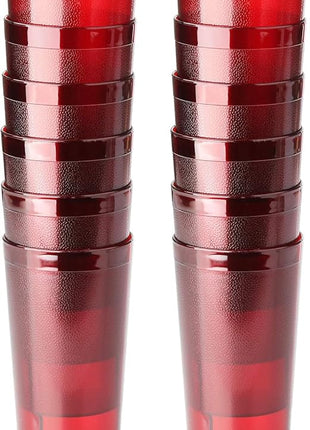 New Star Foodservice | Restaurant-Grade Beverage Tumblers (Red Set of 12, 20 oz)