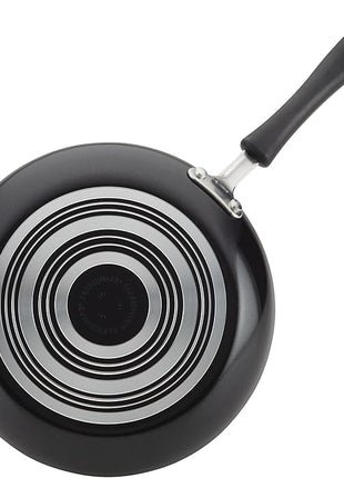 Farberware Cookstart DiamondMax Nonstick Cookware/Pots and Pans Set with Glass Lids, Dishwasher Safe, Includes Baking Pan and Kitchen Cooking Tools, 15 Piece - Black