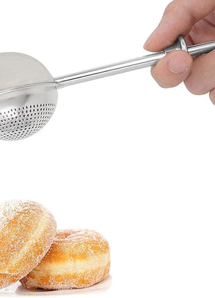 HULISEN Flour Duster for Baking, One-Handed Operation, 304 Stainless Steel Powdered Sugar Shaker Duster, Pick Up and Dust Flour Sifter, Gift Package