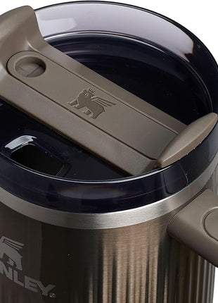 STANLEY Quencher H2.0 Tumbler with Handle and Straw 40 oz | Flowstate 3-Position Lid | Cup Holder Compatible for Travel | Insulated Stainless Steel Cup | BPA-Free | Fluted Gunmetal Shine