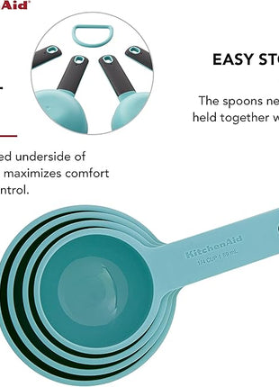 KitchenAid Measuring Cups, Set Of 4, Aqua Sky