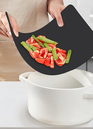 WK Flexible Plastic Cutting Boards Mats for Kitchen, Flexible Non Slip Cutting Mat, Thin Cutting Sheets, BPA Free, Dishwasher Safe, Multi Sizes
