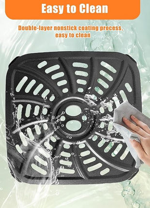 4QT Air Fryer Grill Pan for Gourmia GAF414 Digital Air Fryers, Upgraded Air Fryer Grill Crisper Plate Tray Rack Insert Grate Grid Shelf for 4QT Gourmia Air Fryer, Nonstick, Dishwasher Safe