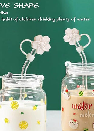 Silicone Straw Caps for 10mm Tumblers | Reusable Dust-Proof Straw Toppers Compatible with Stanley 30oz & 40oz Tumbler (white 3p)