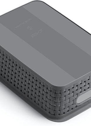 [ 12 Pack ] Plastic Storage Baskets - Small Pantry Organization and Storage Bins - Household Organizers for Laundry Room, Bathrooms, Bedrooms, Kitchens, Cabinets, Countertops, Under Sink or On Shelve