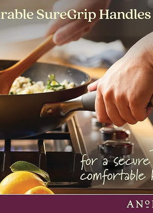 Anolon Advanced Home Hard-Anodized Nonstick Ultimate Pan/Saute Pan, 12-Inch (Moonstone)