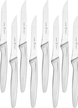 HENCKELS Razor-Sharp Steak Knife Set of 8, German Engineered Informed by 100+ Years of Mastery, Sliver