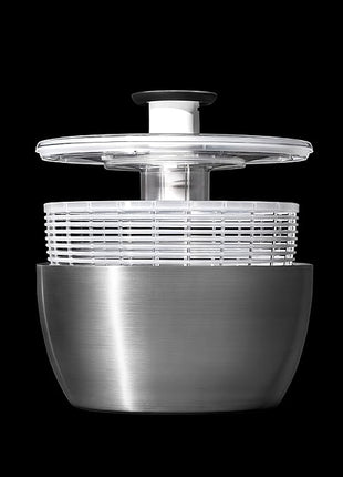 OXO Good Grips Stainless Steel Salad Spinner, 6.34 Qt. (Pack of 4)