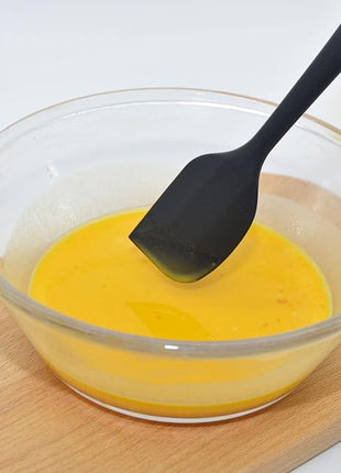 MaxDare Silicone Spatulas and Spoon Set, One-Piece Design Heat Resistant Dishwasher Safe Kitchen Utensil for Baking Cooking Stirring, Non Stick BPA-Free Food Grade Rubber, Set of 6, Red