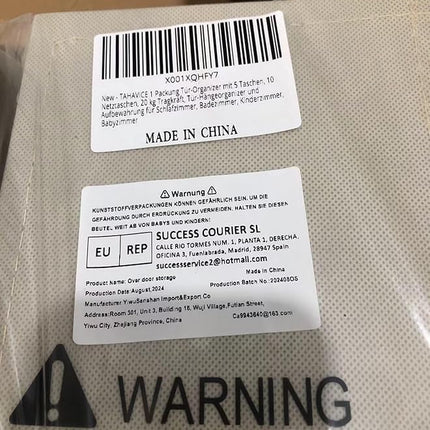 1 Pack Over The Door Organizer Storage, Hanging Organizer Closet with 5 Large Pockets 10 Mesh Pockets, 44 lbs Weight Capacity, Behind Door Storage for Nursery Bedroom Bathroom (Dark Grey)
