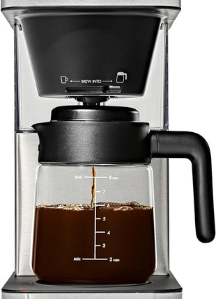 OXO Brew 8-Cup Coffee Maker with Podless Single-Serve Function and Glass Carafe - SCA Certified