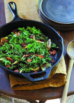 Lodge Cast Iron Skillet with Red Mini Silicone Hot Handle Holder, 8-inch