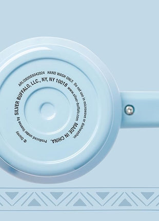 Silver Buffalo Disney Lilo & Stitch Minimalistic Design Ocean & Tropical Stainless Steel Tumbler with Handle and Straw, Fits in Standard Cup Holder, 40 Ounces (Pack of 12)