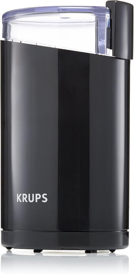 KRUPS Precision Electric Coffee Grinders, 3 oz Capacity, 200W Motor, Stainless Steel Blades for Uniform Grinding of Beans, Herb and Nuts, Coffee and Spice Grinder Electric, (Black)