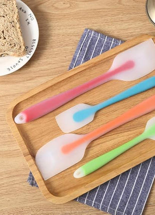 Silicone Spatula Set of 4 - Heat Resistant Flexible Spatula 450F with Stainless Steel Core - Food Grade Premium Good Grip Kitchen Utensils - Seamless, Heavy Duty, BPA Free, Dishwasher Safe