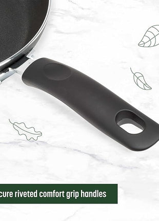 Goodful Ceramic Nonstick Pots and Pans Set, Premium Ceramic Coating Made without PFOA, PTFE or PFAS, Dishwasher Safe, 12-Piece, Charcoal Gray