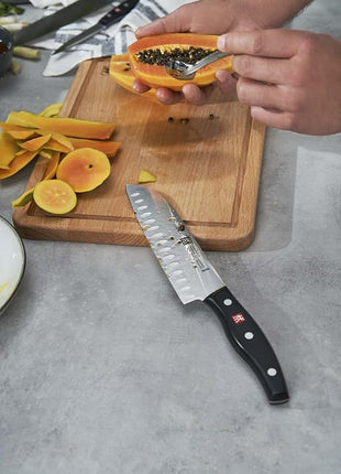 ZWILLING TWIN Signature 7-inch Hollow Edge Santoku Knife