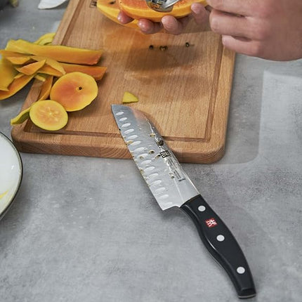 ZWILLING TWIN Signature 7-inch Hollow Edge Santoku Knife