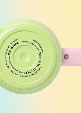 Silver Buffalo Strawberry Shortcake You Are Berry Special Vintage Pink and Green Ombre Stainless Steel Tumbler with Handle and Straw, Fits in Standard Cup Holder, 40 Ounces