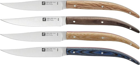 ZWILLING Toro Steak Knife Set of 4, Beechwood Presentation Box