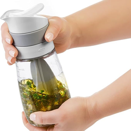 OXO Good Grips Twist & Pour Salad Dressing Mixer, Gray