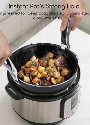 SOLEADER Plate Gripper Compatible With Instant Pot Accessories, Air Fryer Pans Gripper, Hot Plate Bowl Retriever For Egg Custard For Jidangeng, For Microwave Toaster Oven Steamer, Pack of Two