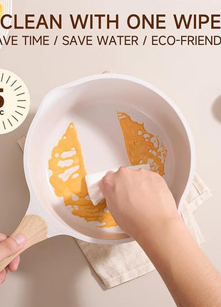 JEETEE 23pcs Pots and Pans Set Non Stick, White Cookware Sets for Kitchen, w/Frying Pans, Saucepans, Sauté & Griddle & Crepe Pan, Induction Cooking Pots (PFOA/PFAS Free)