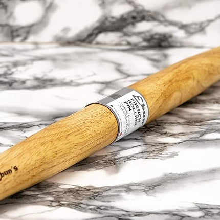 French Rolling Pin – 18 Inch Wooden Dough Roller for Baking Pizza, Pie Crust, Cookies & Pasta | Essential Kitchen Tool & Gift for Bakers, Chefs & Home Cooks
