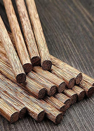 50-Pairs Wooden Chopsticks, Dishwasher Safe Chopstick,ReusableNatural Healthy, Chinese Classic Style for Kitchen, Dining Room, Gourmet, Noodles (9.8 Inch)