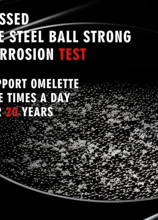MsMk Nonstick Frying Pan, 12 1/2 Inch Titanium and Ceramic Nonstick Large Skillet Pan, Sturdy and Durable Skillet Nonstick, for Various Stove Type, Oven Safe to 700°F Pan for Cooking, Dishwasher Safe