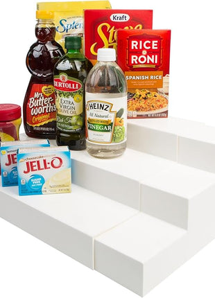 Dial Industries 3 Tier Adjustable Canned Goods Shelves for Kitchen Cabinet and Pantry Organization, Expand A Shelf, Mega