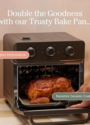 Our Place Wonder Oven Essentials Kit | Extra Air Fryer Basket & Nonstick Ceramic-Coated Bake Pan | Oven Safe, Eco-Friendly | Steam